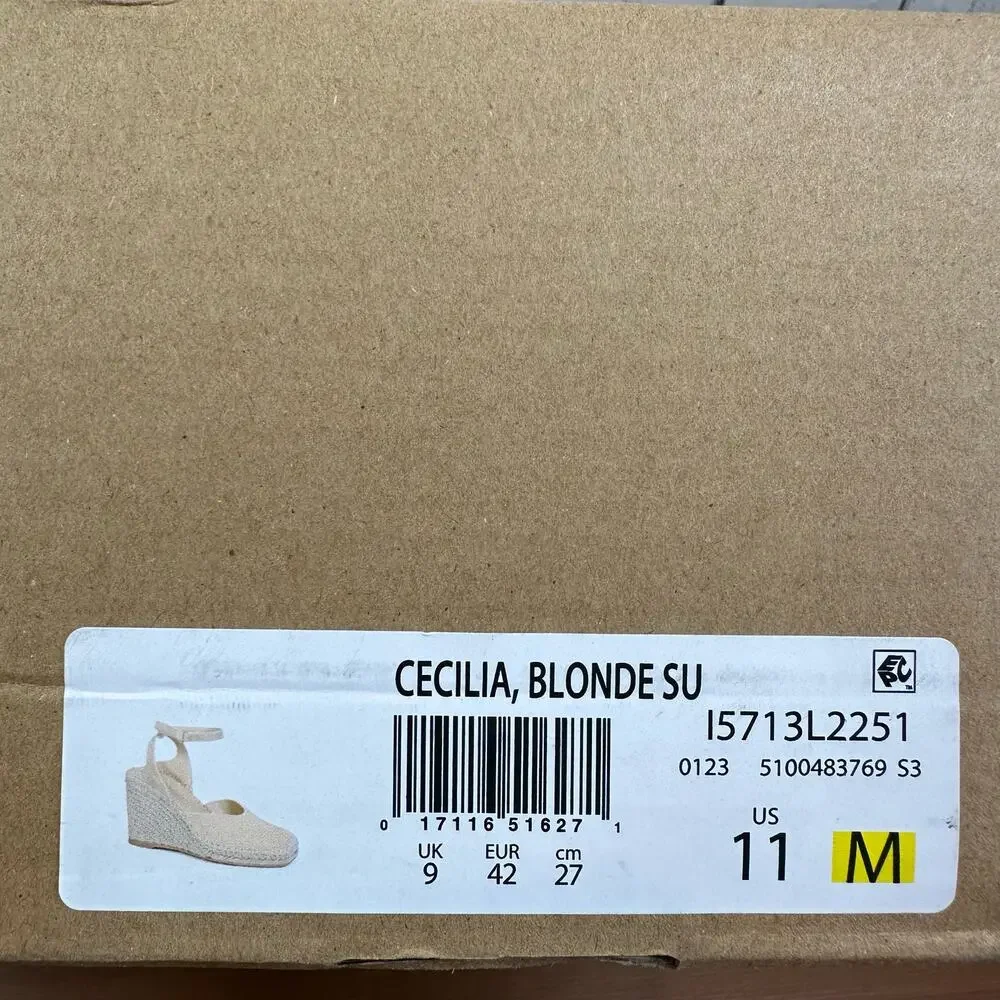 Vince Women's Cecilia Ankle Strap Espadrille Wedge‎ Sandals Size 11 $325